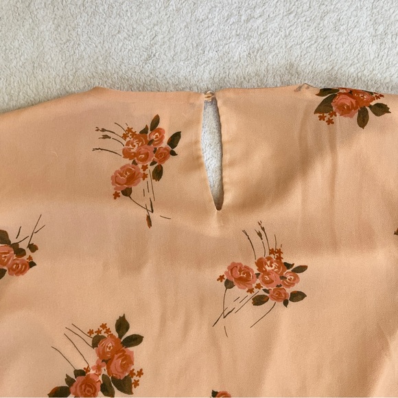 SOLD✖️LC Lauren Conrad Floral Chiffon Shirt Ruffles Spring Size XL - Picture 9 of 11